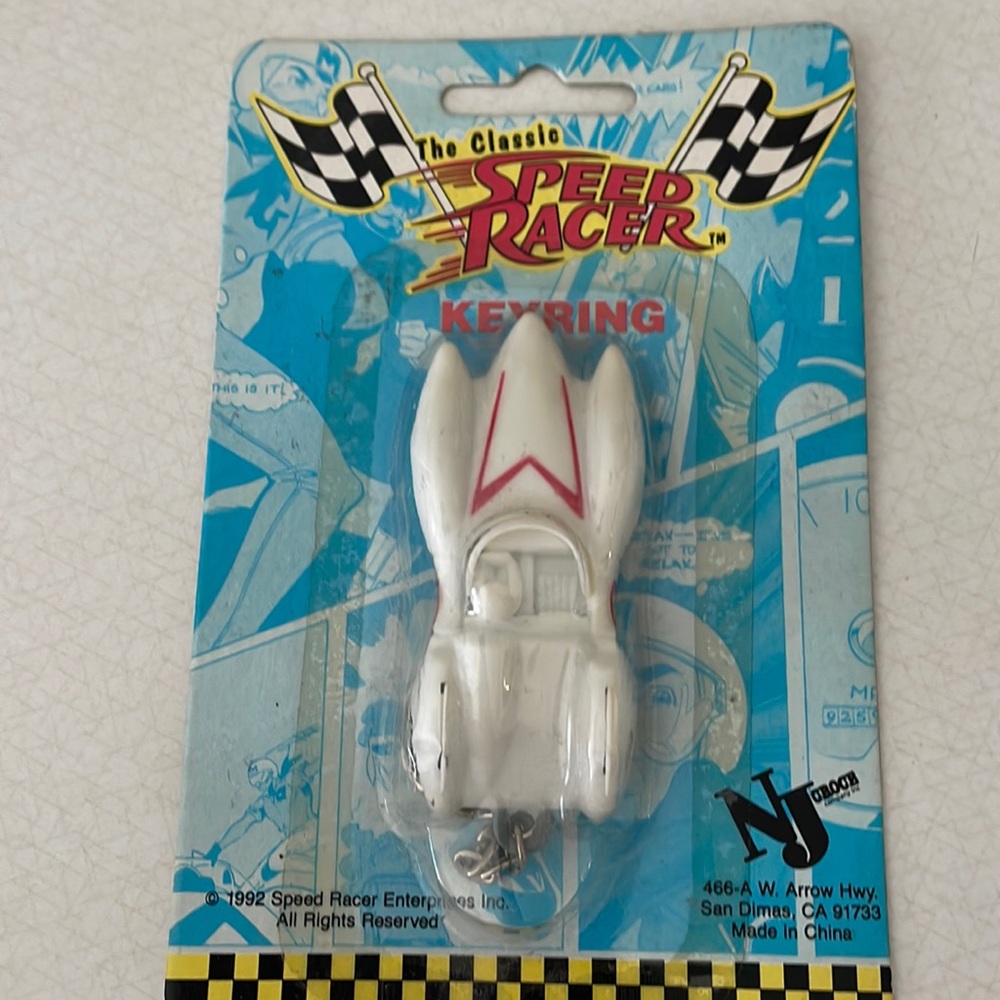 Vintage NIB Speed Racer key ring